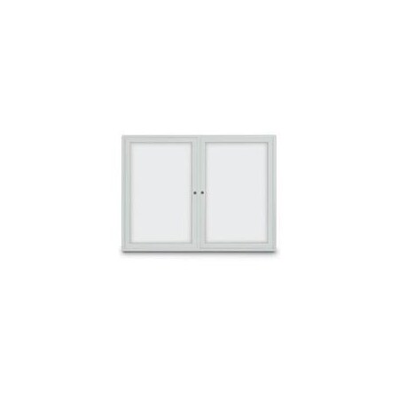 United Visual Products Triple Indoor Enclosed Magnetic Wet/Dry UV873-BLACK-WHTPORC